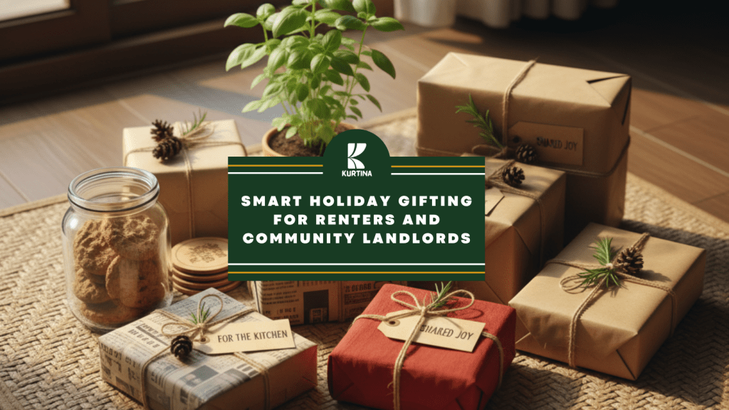 Wrapped gifts arranged on a banig mat, shown in a splash image with the blog title.